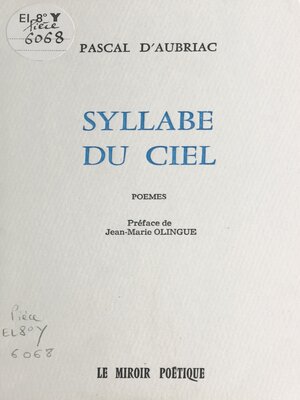 cover image of Syllabe du ciel